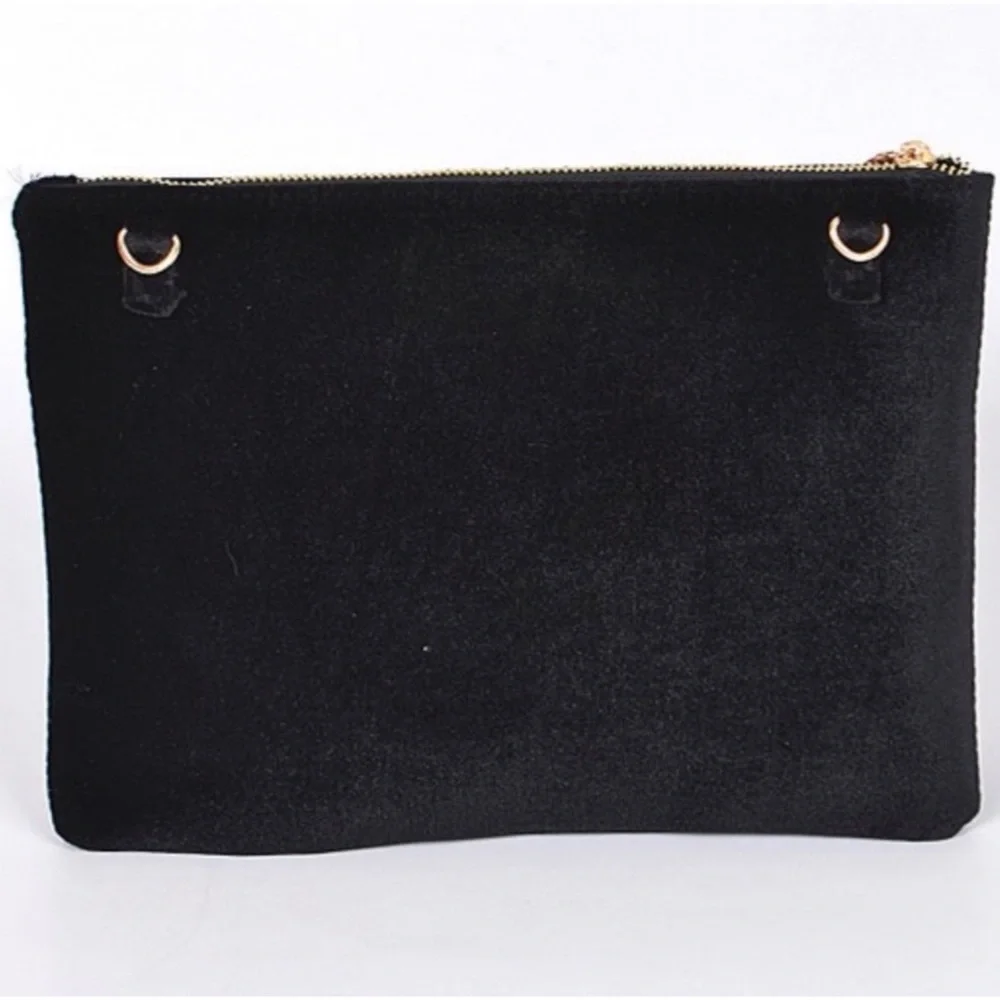 1 LEFT! Embroidered Velvet Clutch - Picture 5 of 7